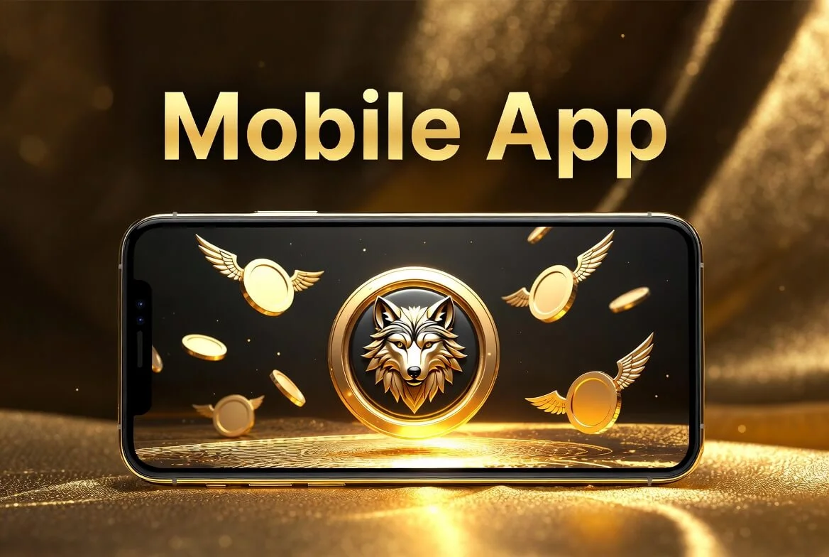 Wolf Winner Casino app download on an Android phone