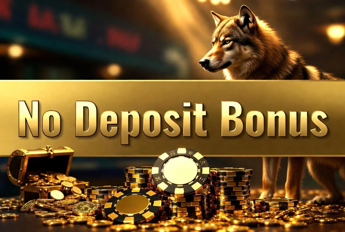 Wolf Winner Casino no deposit bonus artwork with free spins